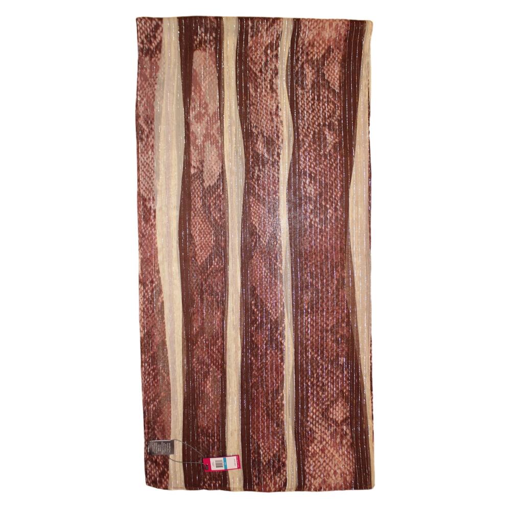 Vince Camuto Snakeskin Print 95% Silk 72" x 18" Oblong Scarf #VC2436